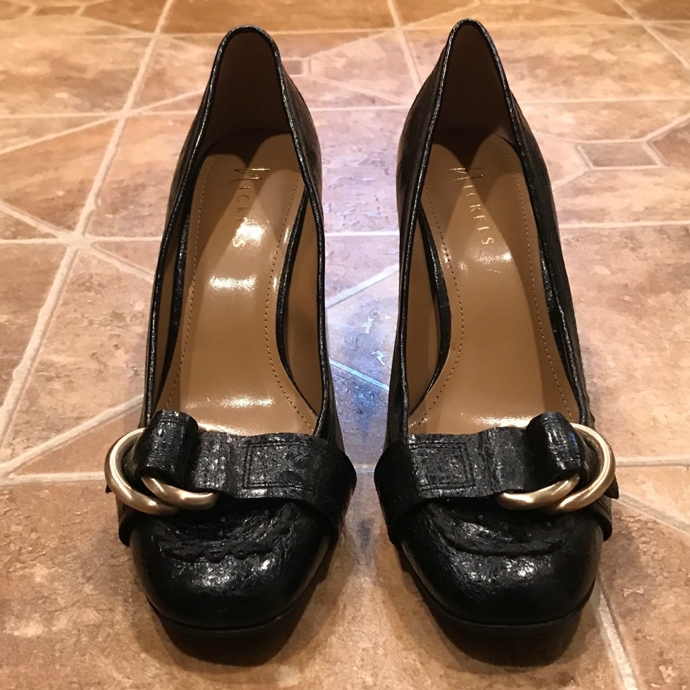 Nickels heels textured vegan leather, buckle NWOT - Picture 8 of 8